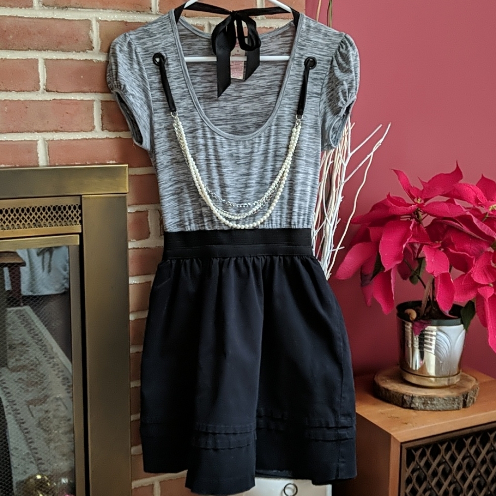 Candie's Grey and Black Dress